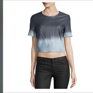 Zac Posen ombré leather top